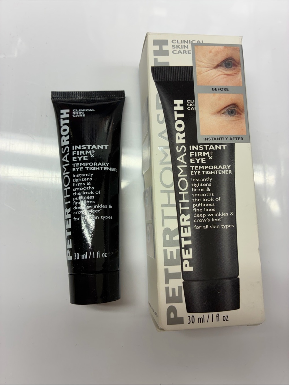 Peter Thomas Roth Eye Cream Tube in Black and White Packaging